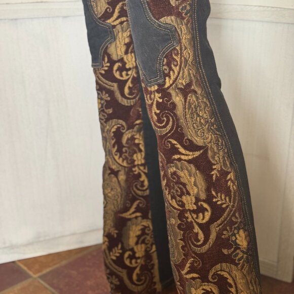RARE! Vintage Serious Los Angeles Tapestry Jeans – Medium (Fits 4–6) – NWOT - Picture 8 of 16